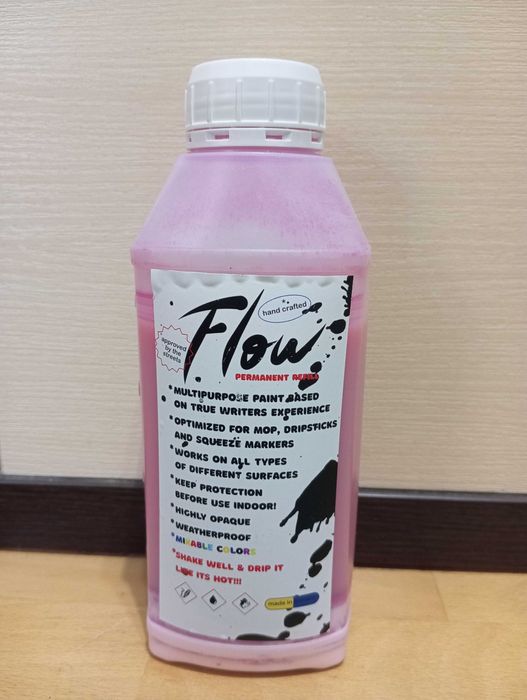 Фарба для маркерів Flow pink limited edition 500ml