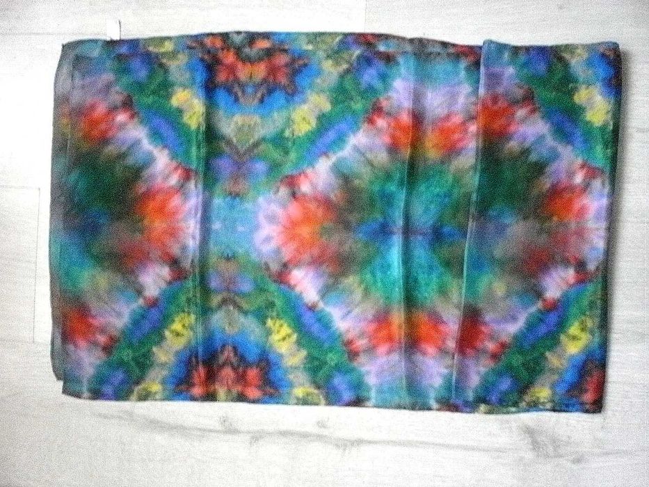 Szalik z jedwabiu wielokolorowy Meep