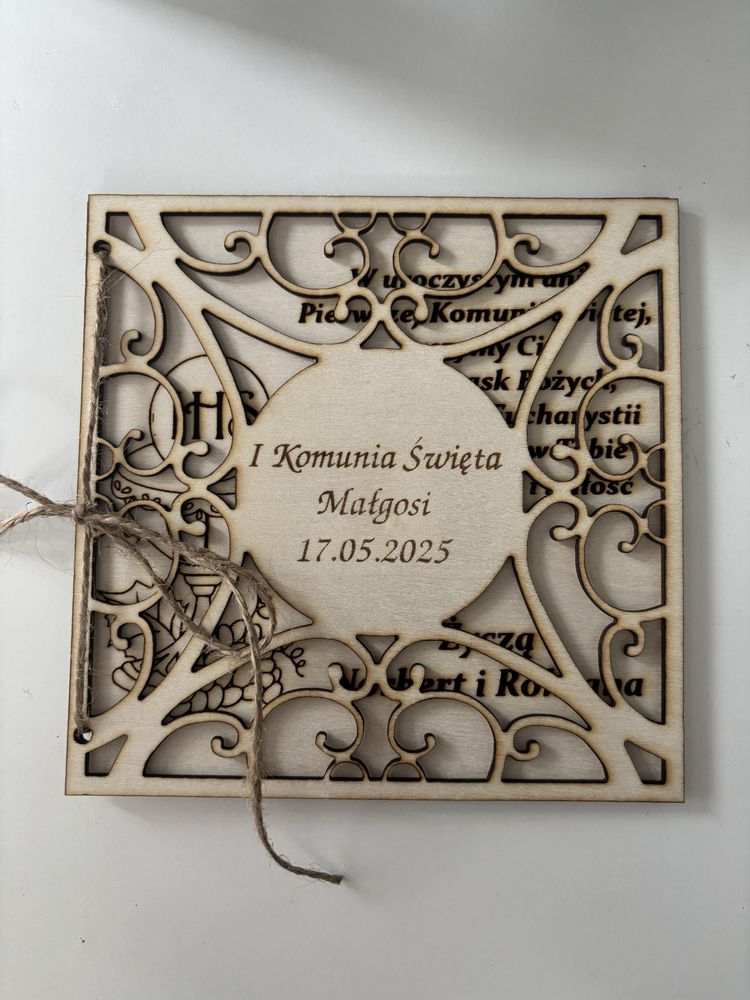 Personalizowane kartki ślub chrzest komunia