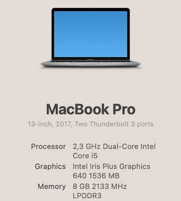 macbook pro 2017 13" 128gb під ремонт