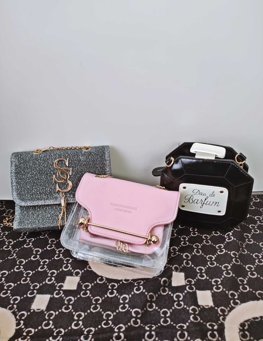 JESIEŃ ZIMA Piękna luksusowa torebka damska! Różowy, czarny. PREMIUM.