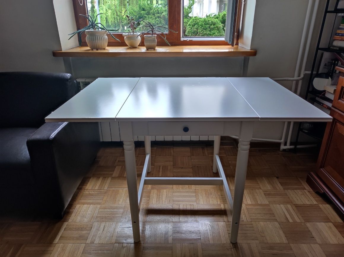 Stół Ikea Ingatorp biały rozkładany