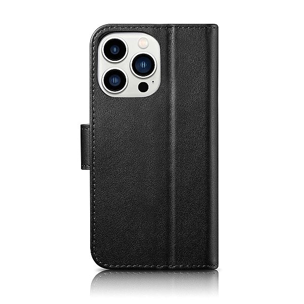 iCarer Wallet Case 2in1 etui iPhone 14 Pro skórzany pokrowiec z klapką