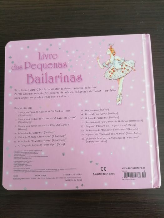 Livro "Livro das pequenas bailarinas"