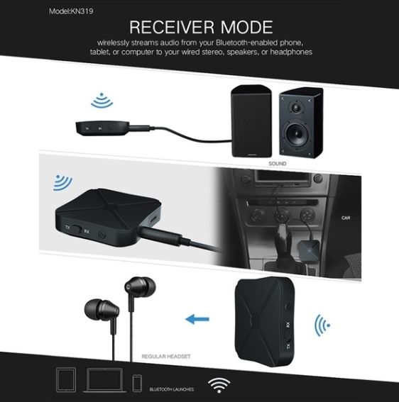 Transmissor e recetor Bluetooth