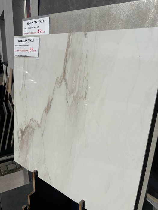 Gres Bistrot Cremo Delicato Glossy 75x75 cm RGA3