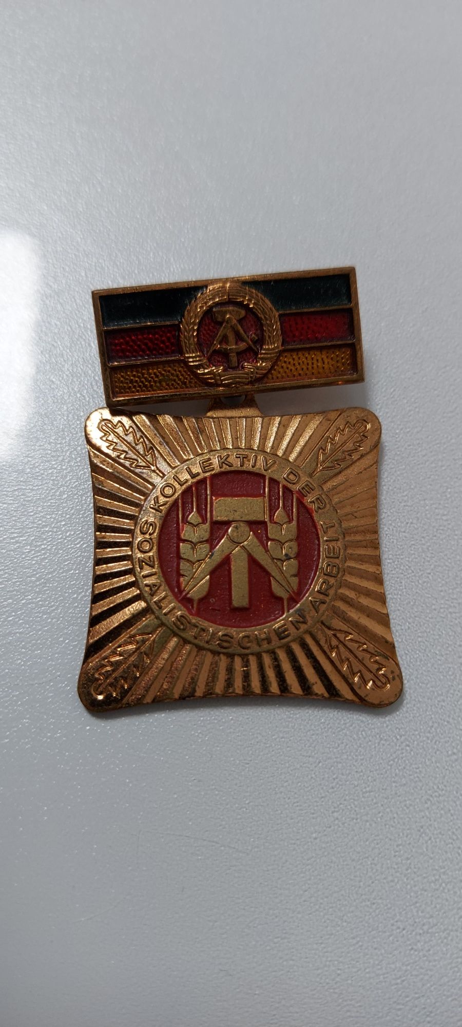 Medal - Order - "Kollektiv der sozialistischen Arbeit" - DDR 1960r.