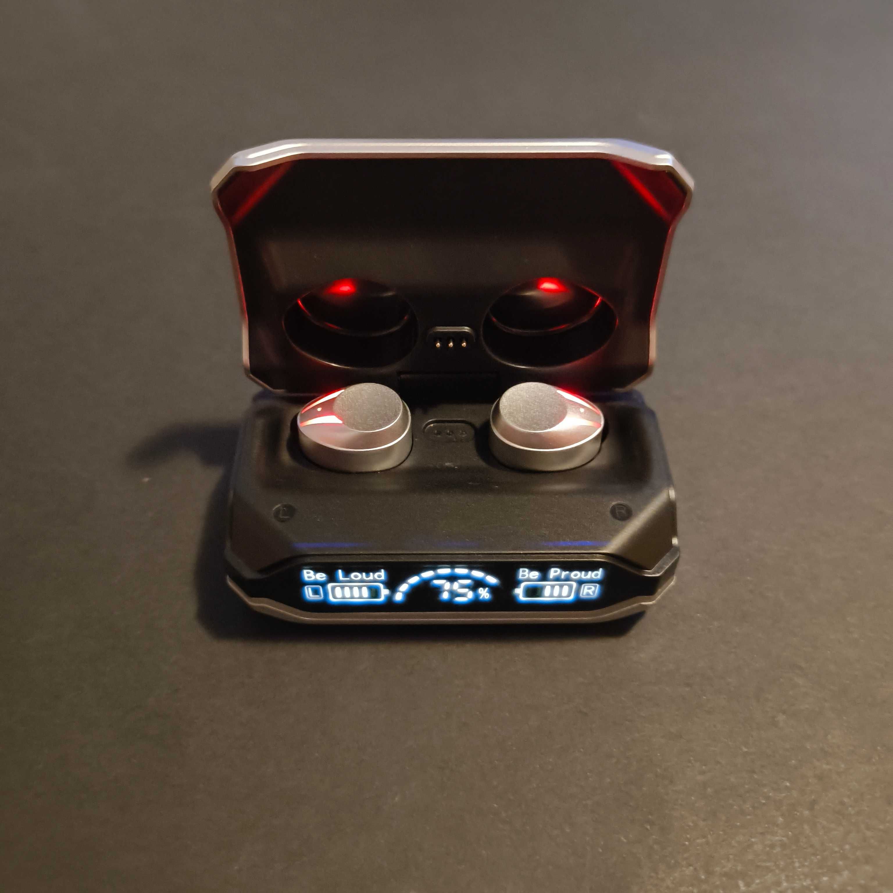 Fones Bluetooth Airdots Display Digital RGB