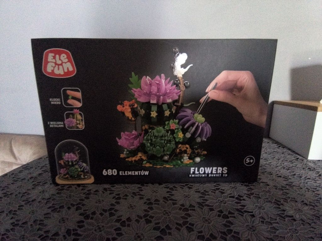2x Elefun kwiatowy bukiet 3d