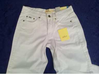 JOHN BANER NOWE cudowne jeansowe białe rurki r 38