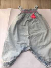 Spodnie Spodenki rybaczki jeans Next roz.80