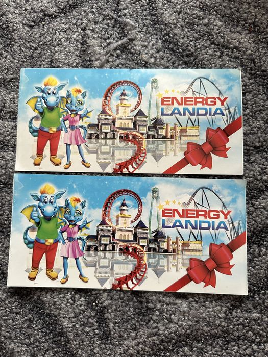 2 bilety Energylandia normalny i ulgowy do 12 roku zycia