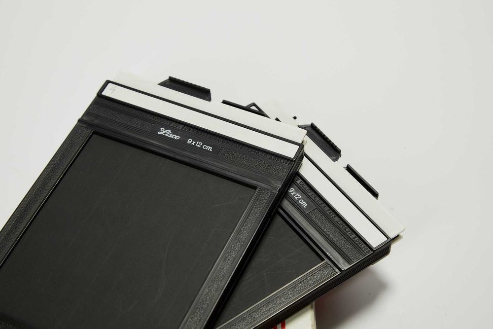 2 Carregadores 4x5 (9x12) Lisco Regal II