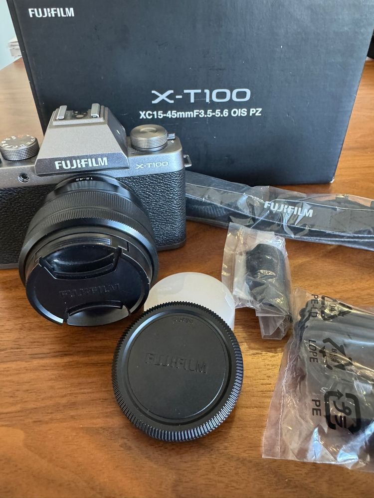 Fujifilm X-T100 + Lente XC 15-45mm f/3.5-5.6 OIS PZ – Kit Completo