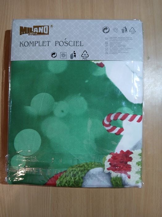 N85 komplet pościeli 5D świąteczna bałwany