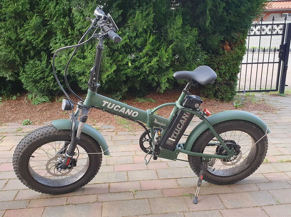 Rower elektryczny Tucano 20'', składany, bateria, mały przebieg PROMO