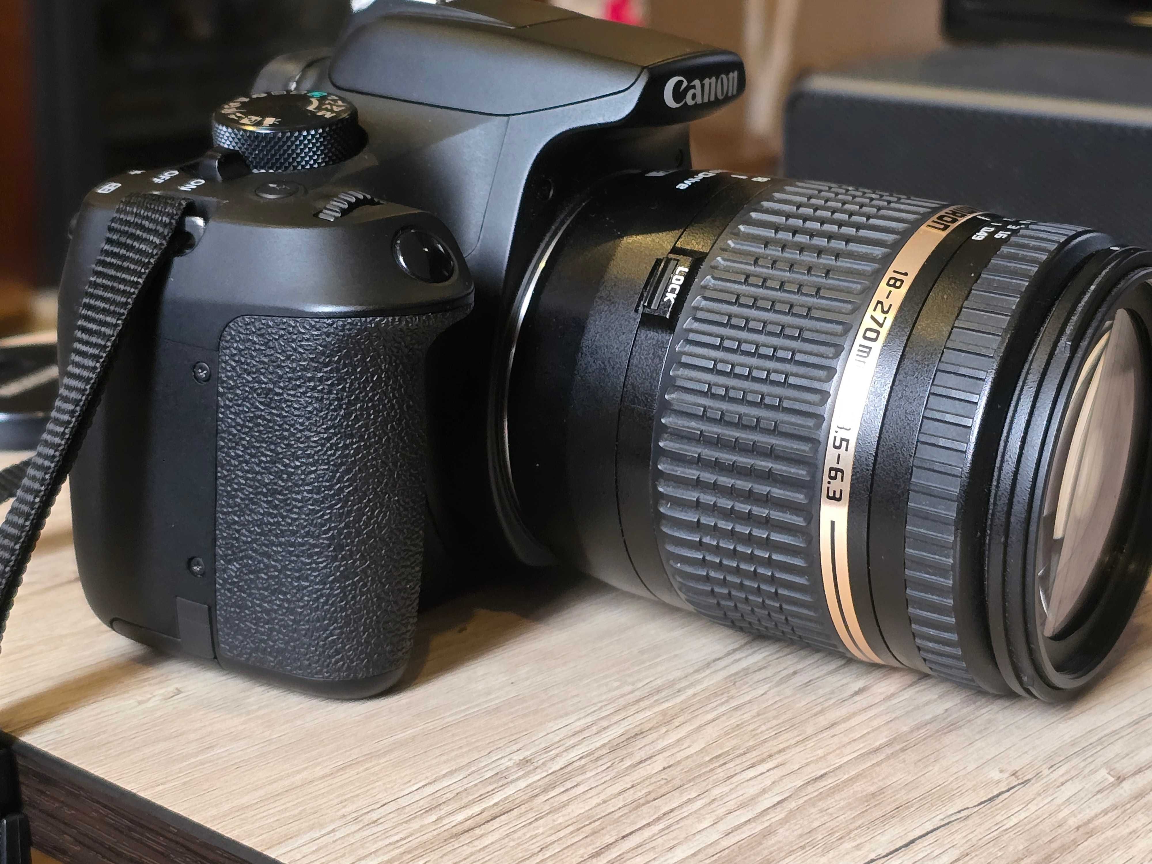 Canon 1300d + Tamron 18-270. Состояние идеал. Классный комплект
