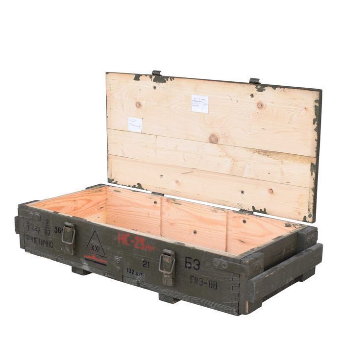 Skrzynia Drewniana Wojskowa Transportowa 30L ZU-23 I gat