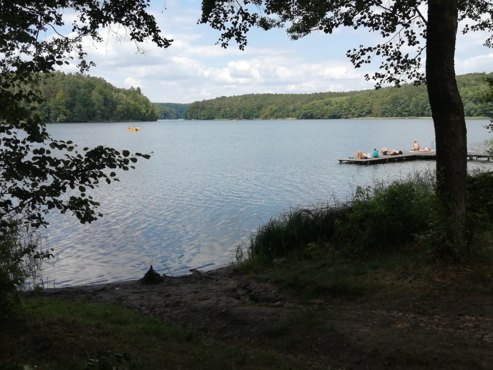 Łagów  jezioro domek i przyczepa holenderka duża działka. są terminy