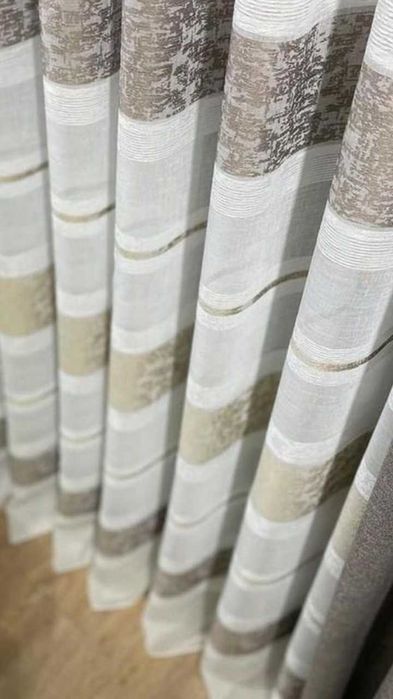 Тюль Лён з Шолковою ниткою