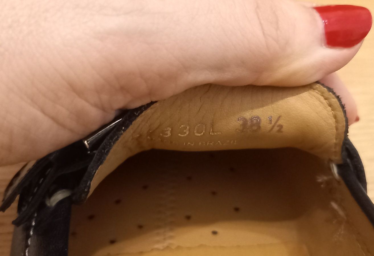 Prawie nowe mokasyny Geox 38,5 czarne