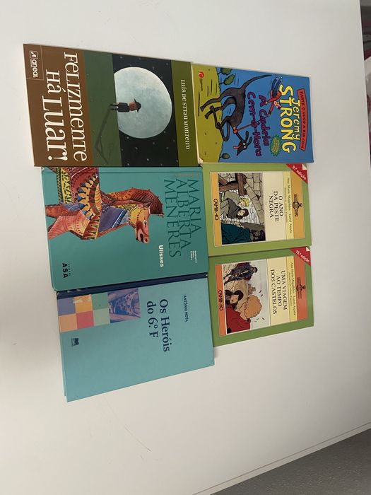 6 livros de varias coisas todos diferentes