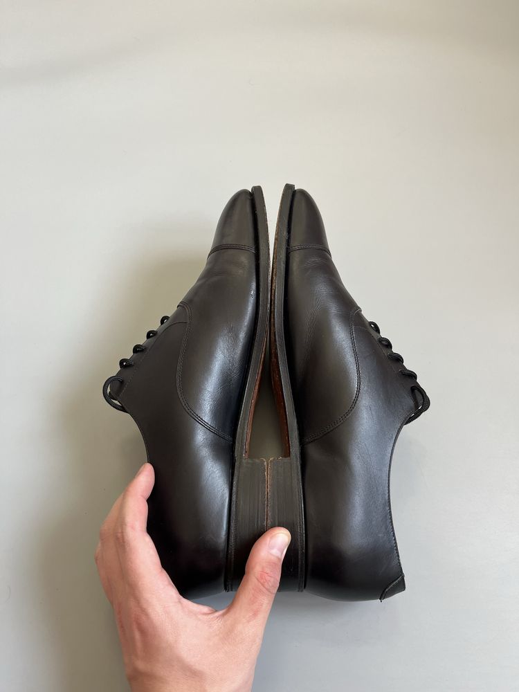 Туфли Crockett Jones Connaught Black Oxford Santoni Zilli 46(30)