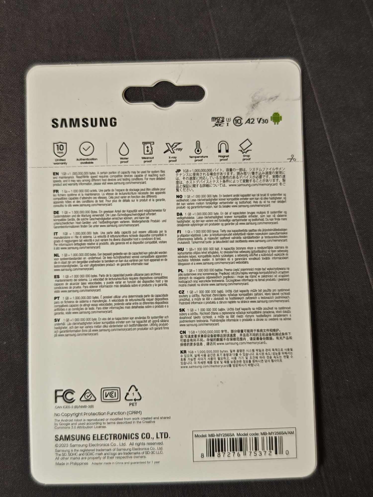 Samsung PRO Ultimate 256GB microSDXC Memory Card + Adapter  MY256SA/AM