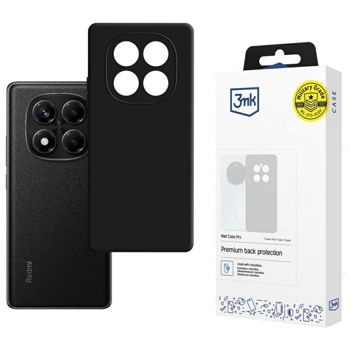 Etui do Redmi Note 14 Pro 4G 3MK Matt Case Pro matowa + mikrofibra