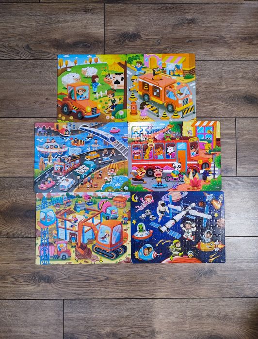 Дерев'яні пазли, розвиваючі ігри, іграшки головоломки