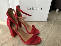 Sandały damskie na słupku Badura