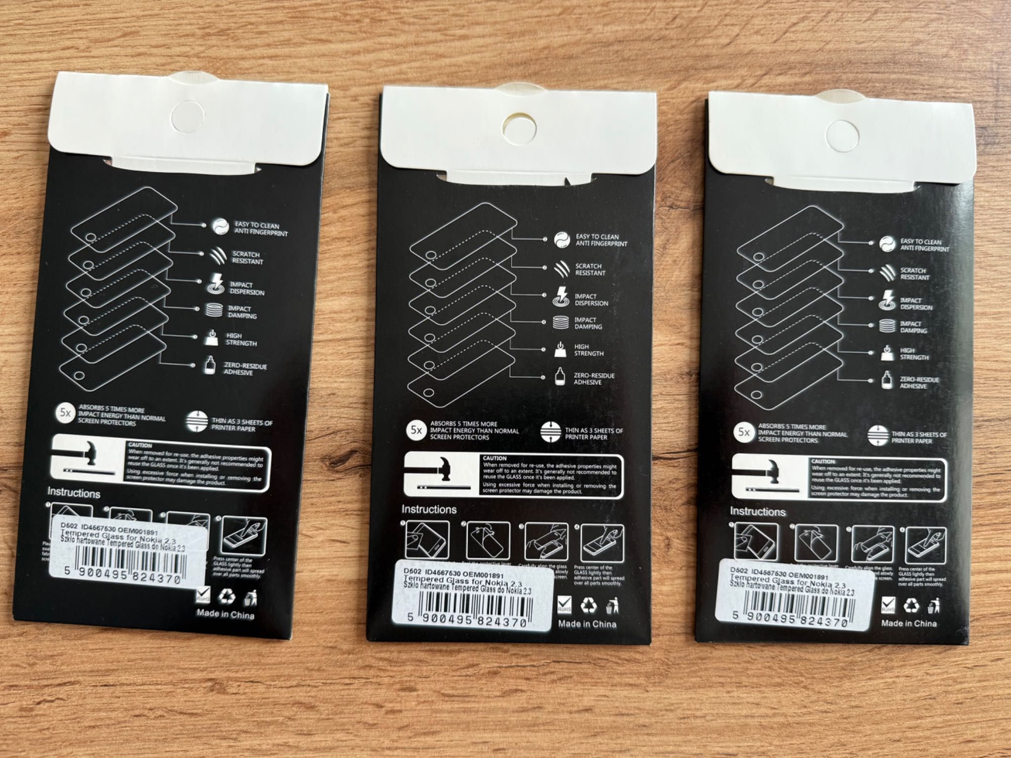 3 x szkło hartowane do Nokia 2.3 nowe 9H