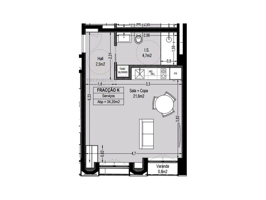 Apartamento T0 novo, com arrumos, para comprar no Bairro do Bonfim ...
