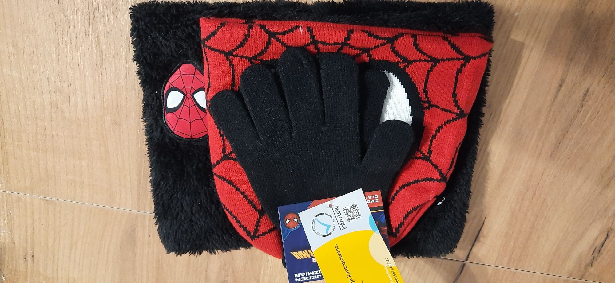 Czapka komin rękawiczki Spiderman