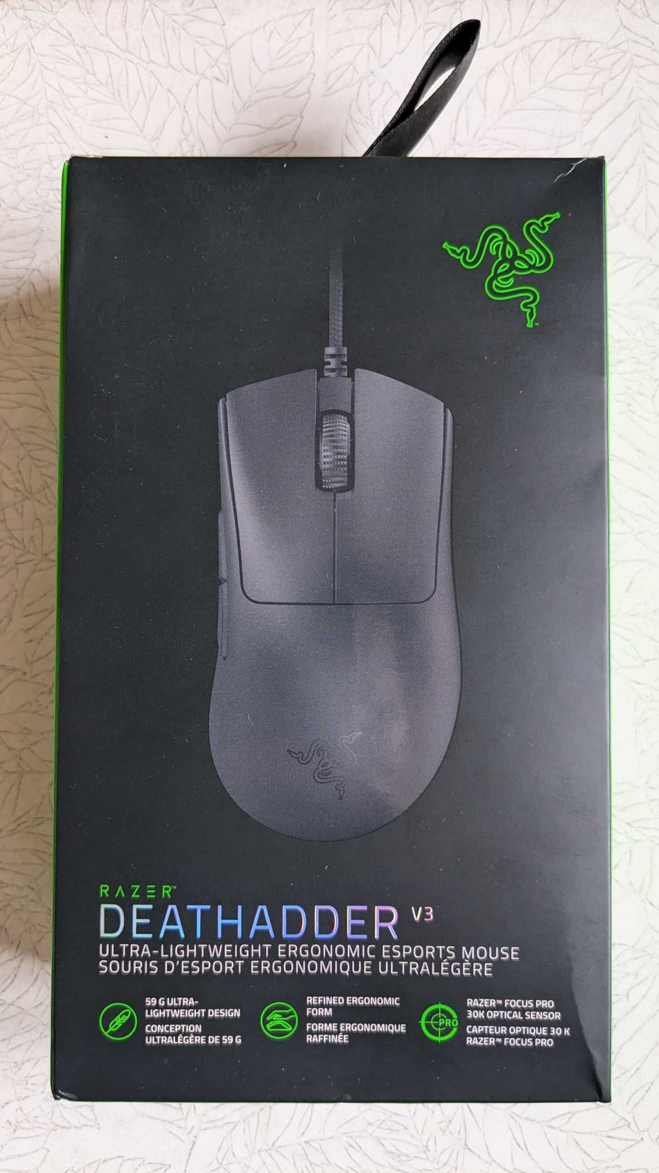Ігрова дротова миша Razer DeathAdder V3 Black Wired