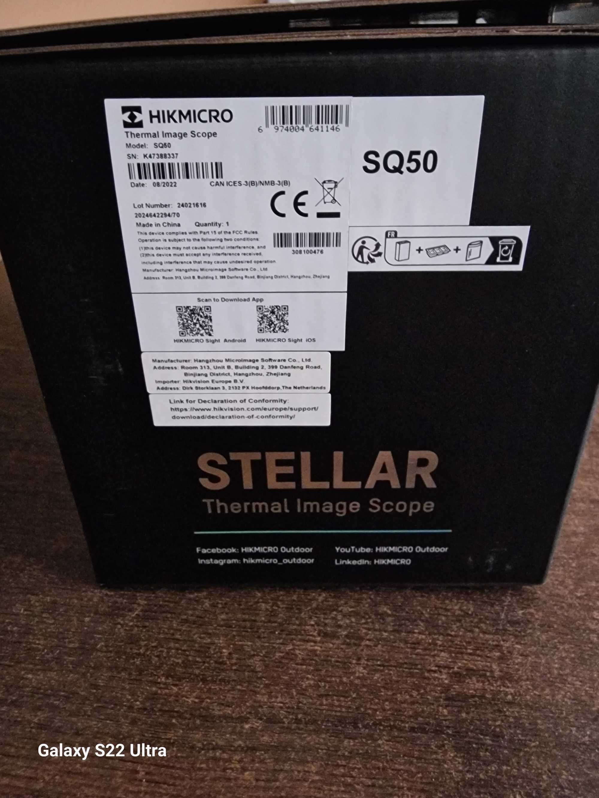 Celownik termowizyjny hikmicro stellar sq50