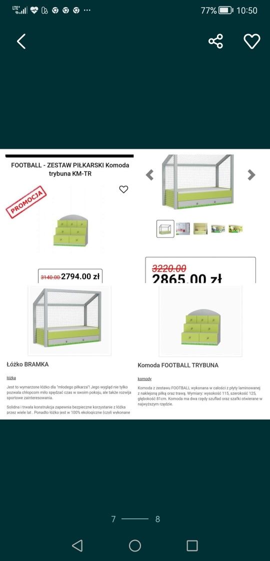 Zestaw mebli dla dziecka Football