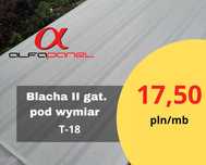 Blacha trapezowa T18, 2 gatunek pod wymiar blachy Góra