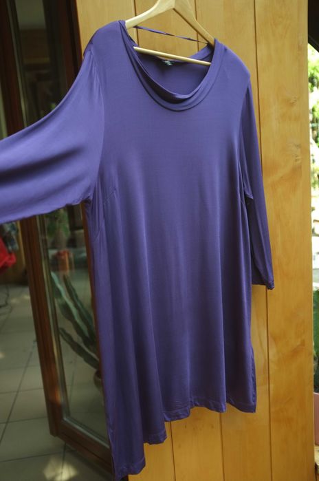 sukienka tunika oversize Silbor lejąca ciążowa minimalistyczna