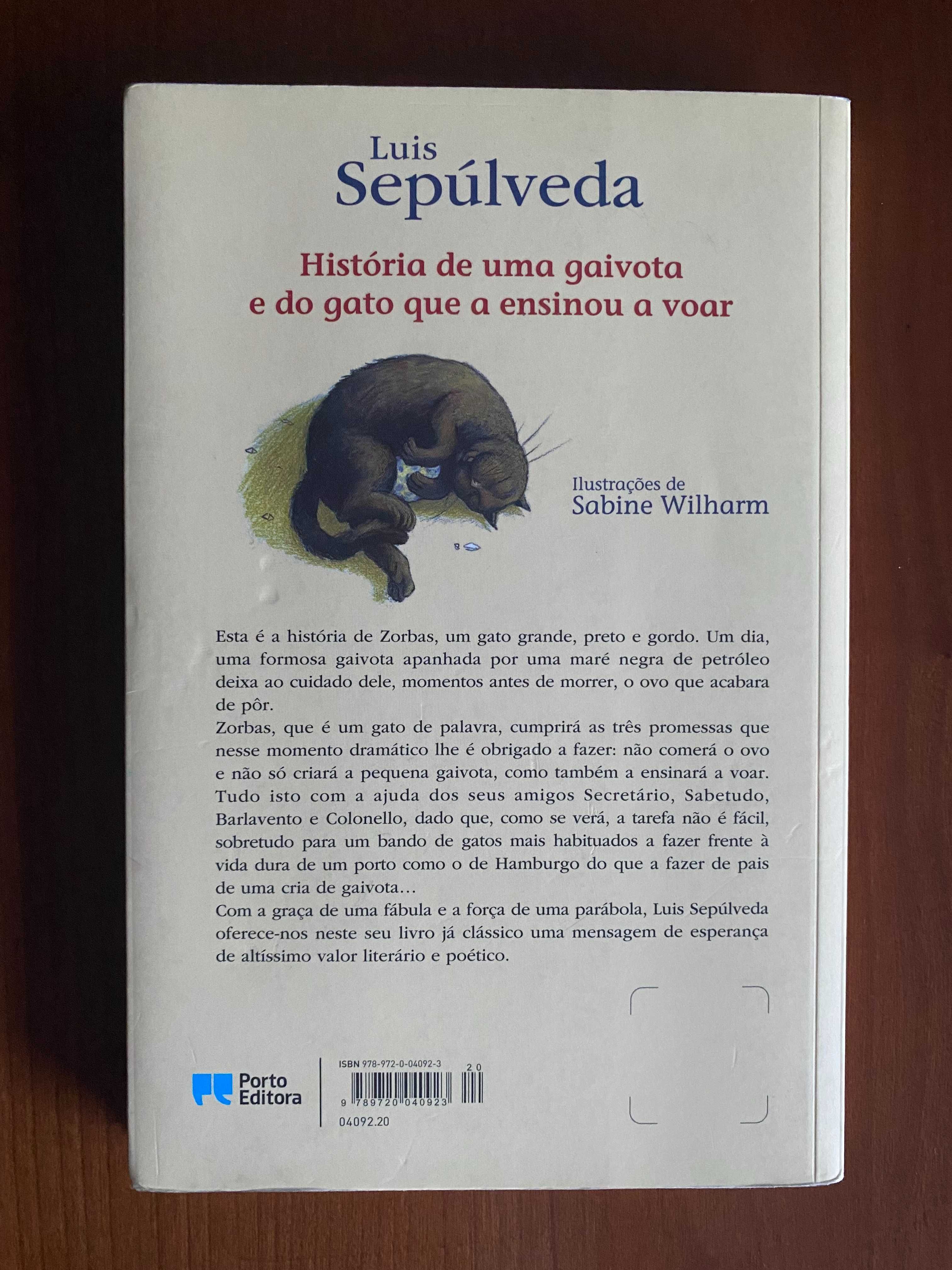 Livro "História de uma gaivota e do gato que a ensinou a voar"