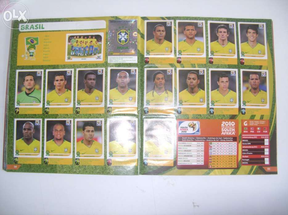 Caderneta S. A. 2010 (cromos). Em muito bom estado de conservação.