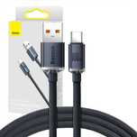 Kabel USB-C Baseus Crystal Shine 100W 1.2m Szybkie Ładowanie Czarny