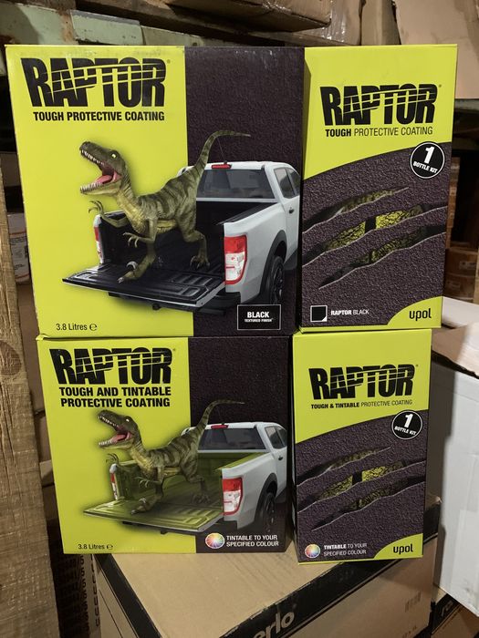 U-pol raptor 4л черное ,колеруемое,белое
