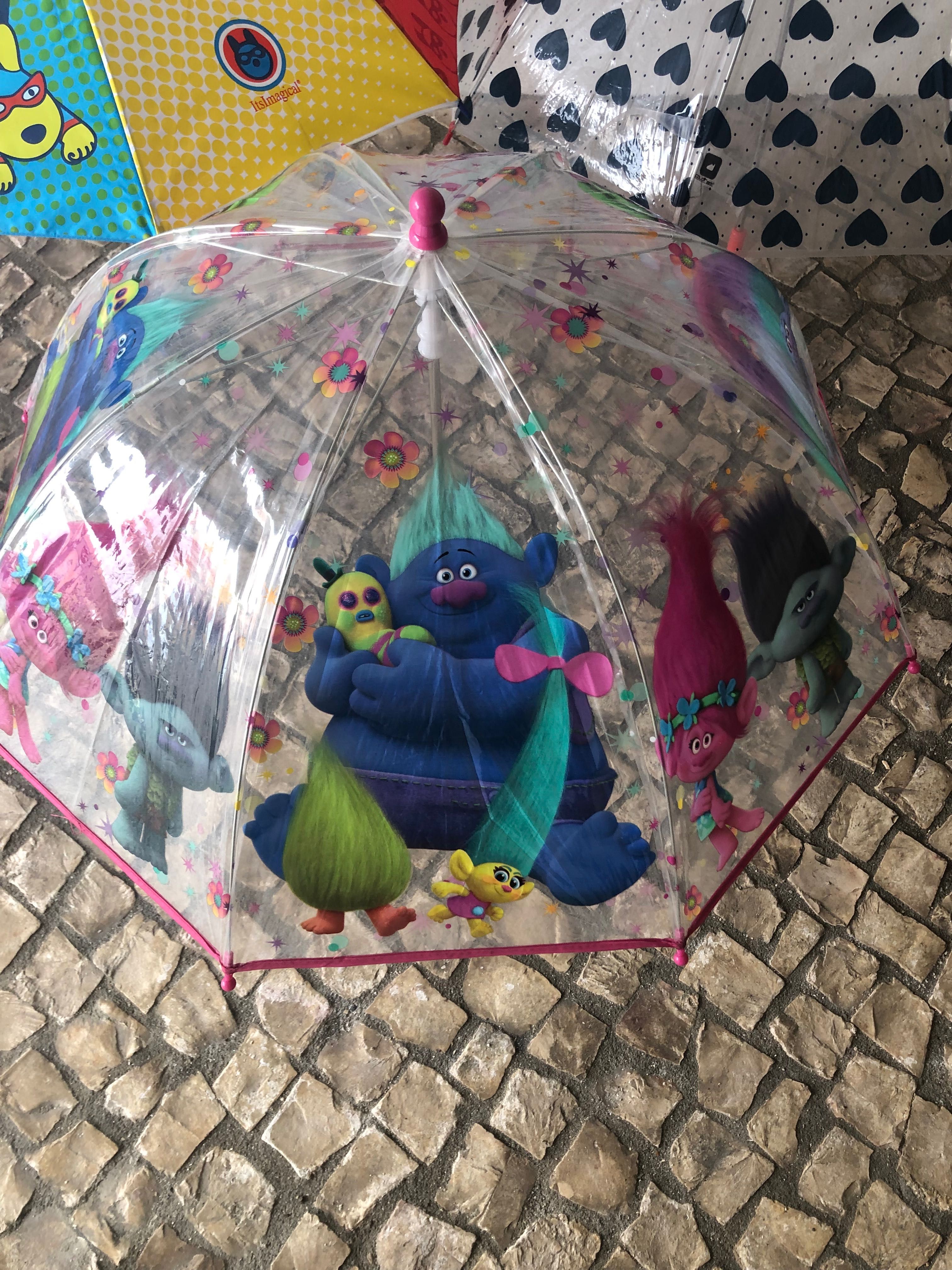 Conjunto 3 chapéus de chuva criança