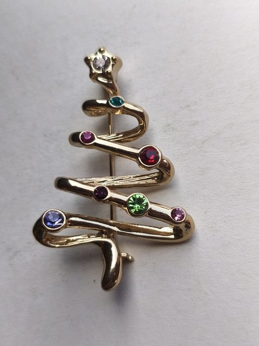 Брошь Новогодняя ёлка. Франция