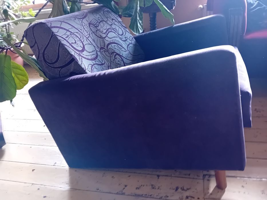 Fotel, siedzisko , sofa typu amerykanka, PRL
