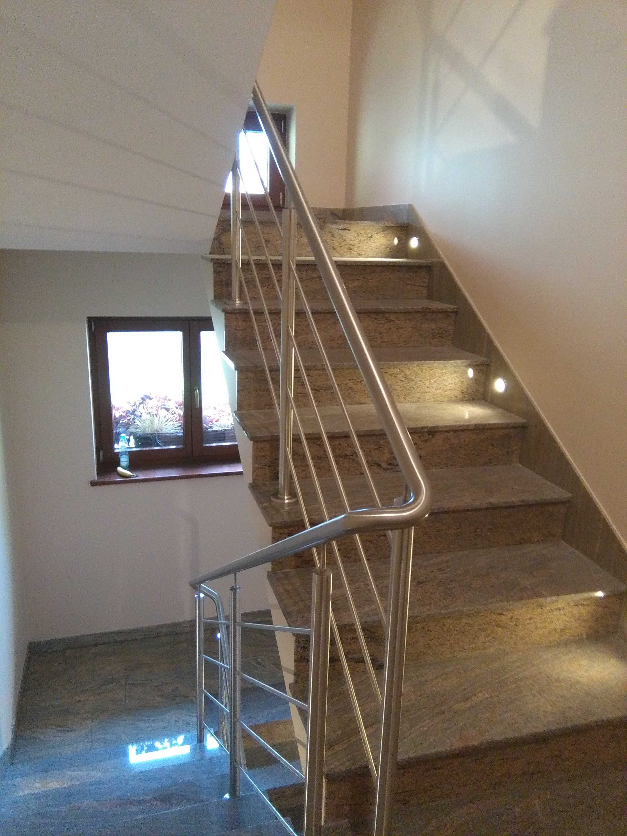 Poręcz pochwyt balustrada barierka balustrady nierdzewne inox