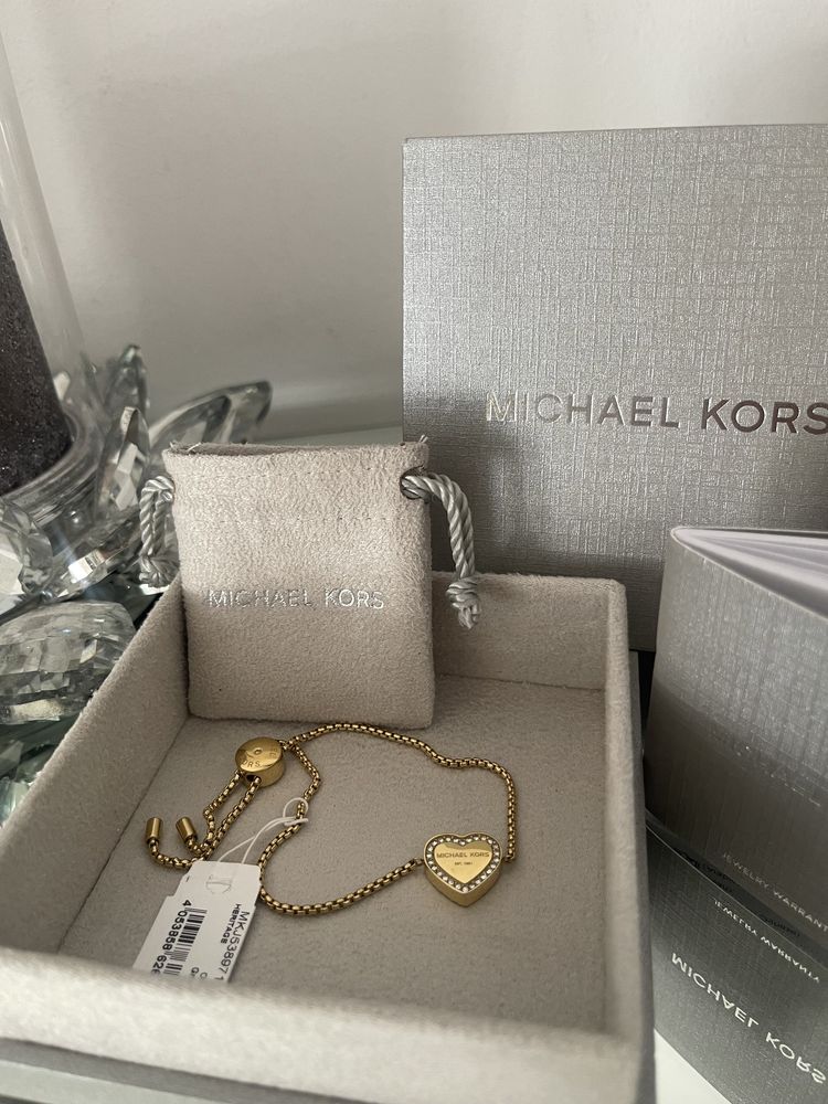 Nowa bransoletka Michael Kors złote serce