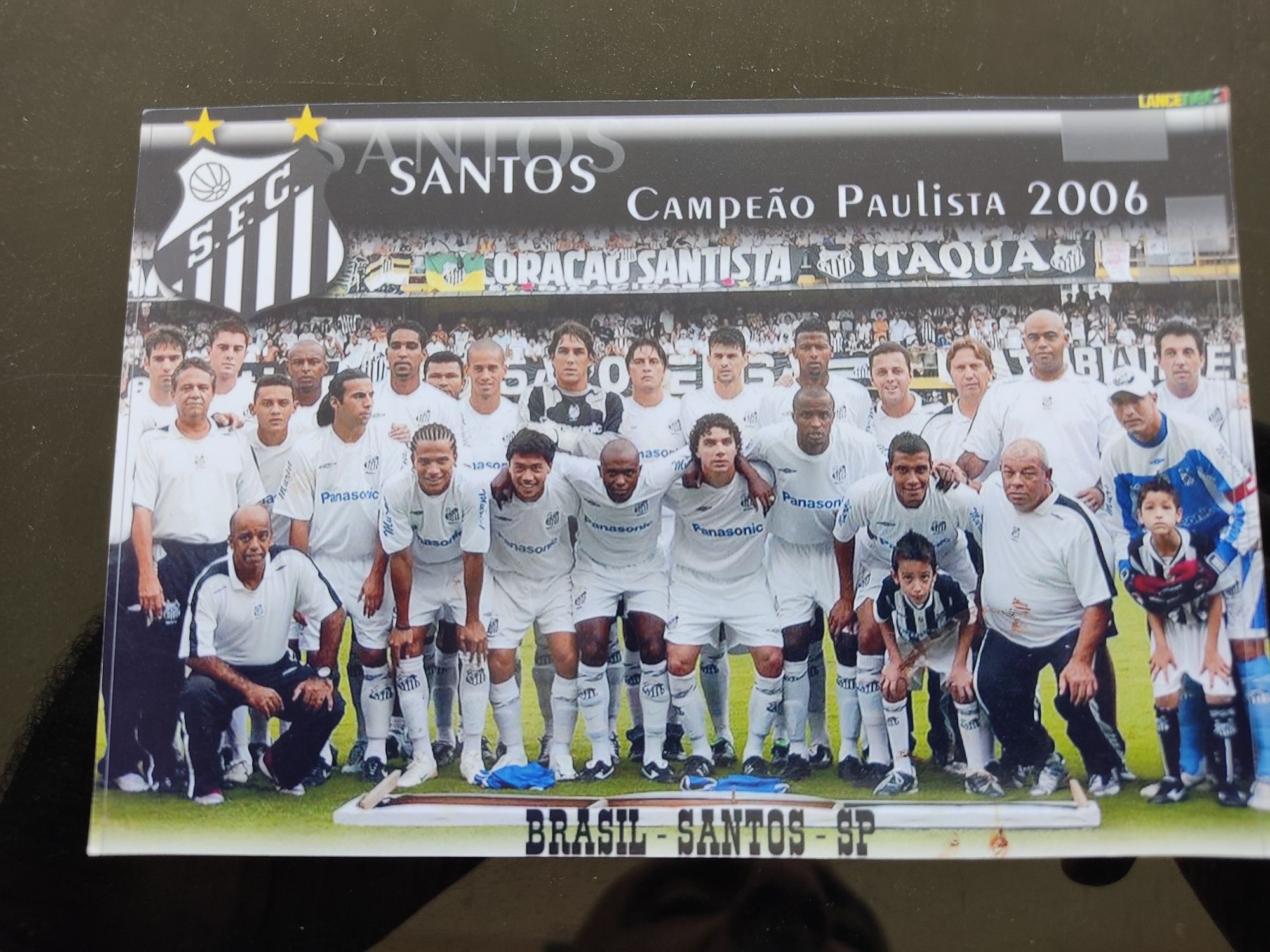 Foto timbrada do Santos FC Brasil 2006