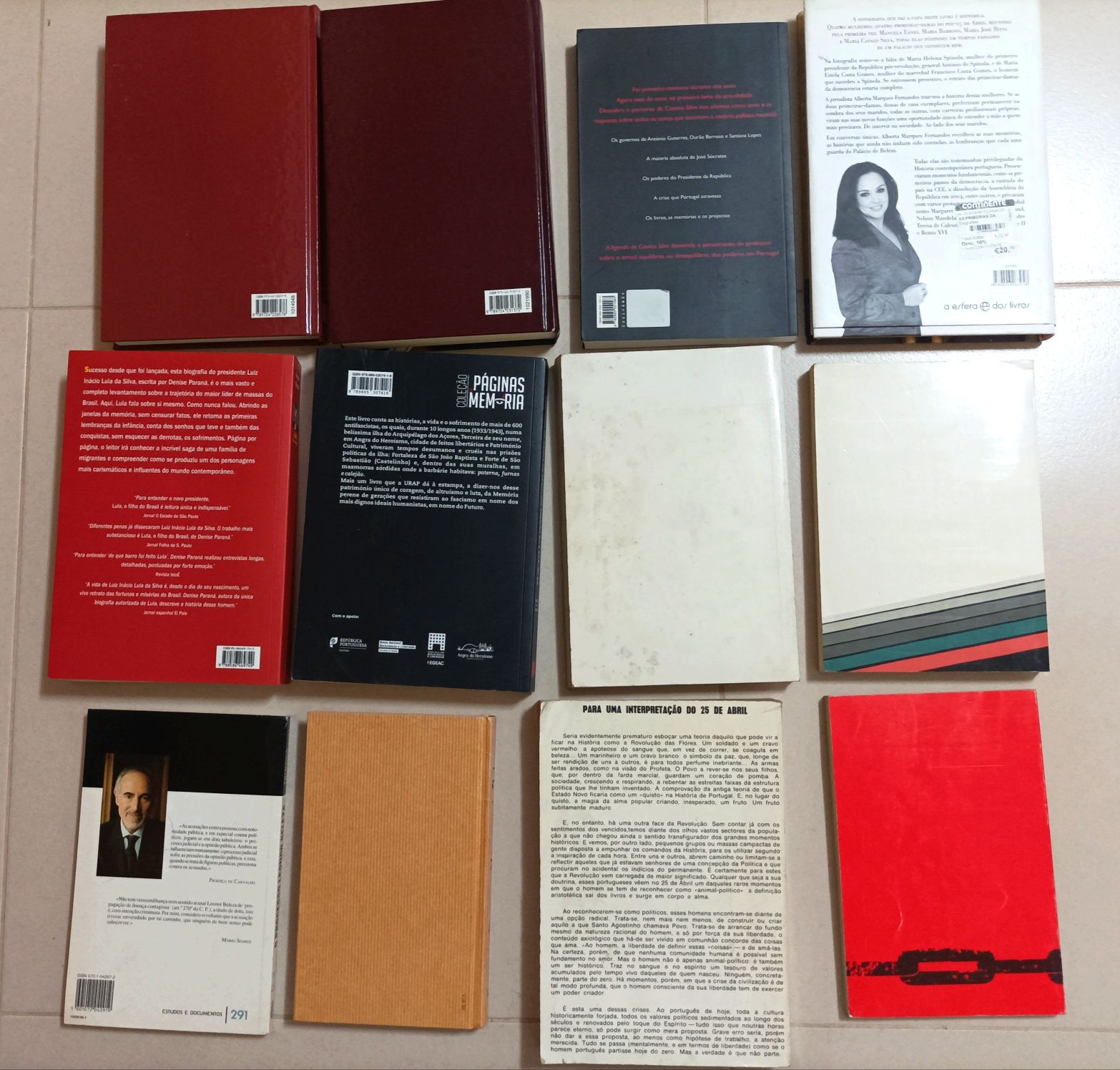Livros sobre Política - Cavaco Silva, Lula da Silva, Humberto Delgado